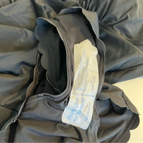 J. Crew Scalloped one-piece swimsuit black size XXL 2XL - Picture 4 of 7